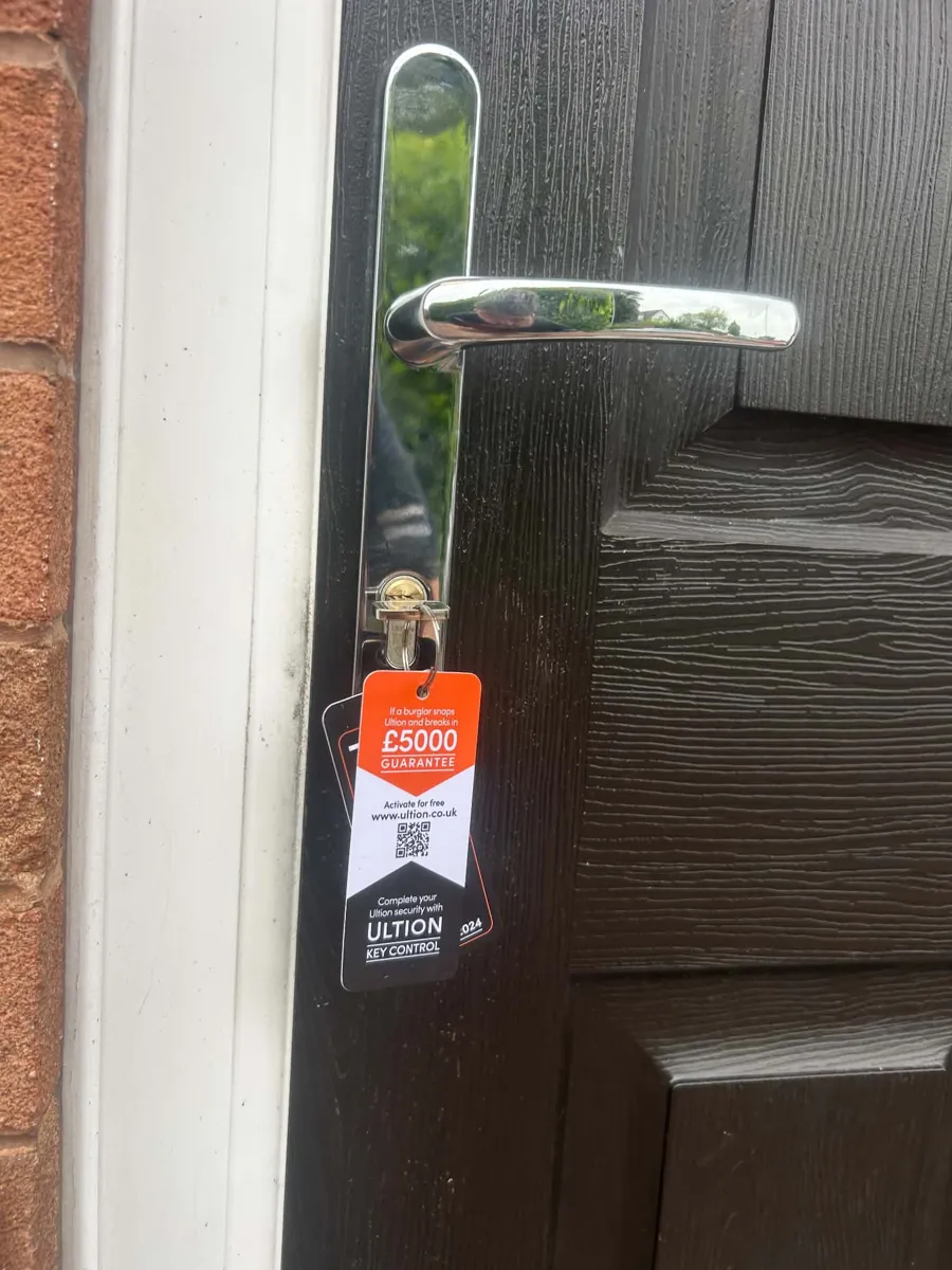 High-security Ultion lock fitted on a front door by DGM Locksmiths after a break-in
