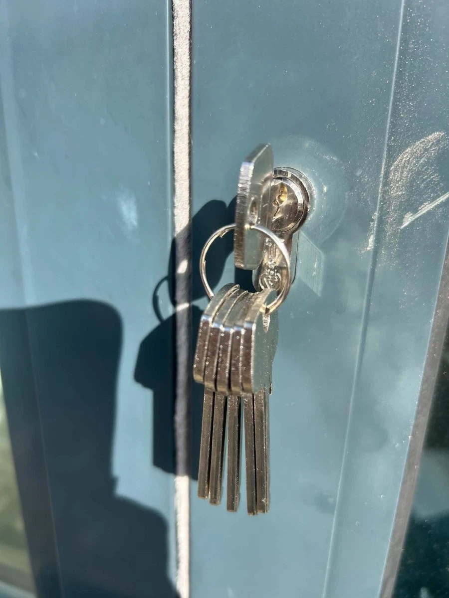 New high-security euro cylinder and keys fitted to commercial aluminium door in Birmingham